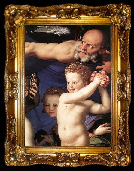 framed  BRONZINO, Agnolo Venus, Cupide and the Time (detail) fdg, ta009-2